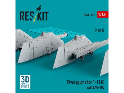 Pivot Pylons For F-111c With Lau-105 (4pcs) (3d Printed) - zdjęcie 1