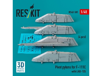 Pivot Pylons For F-111c With Lau-105 (4pcs) (3d Printed) - zdjęcie 3