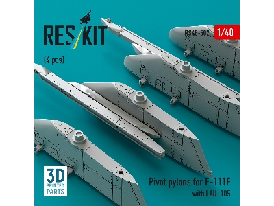 Pivot Pylons For F-111f With Lau-105 (4pcs) (3d Printed) - zdjęcie 2