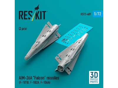 Aim-26a 'falcon' Missiles (2pcs) (F-101b, F-102a, F-106a) (3d Printed) - zdjęcie 1