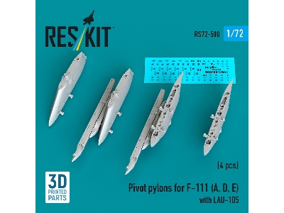 Pivot Pylons For F-111 (A, D, E) With Lau-105 (4pcs) (3d Printed) - zdjęcie 2