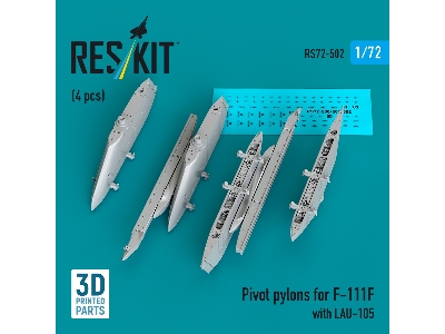 Pivot Pylons For F-111f With Lau-105 (4pcs) (3d Printed) - zdjęcie 1