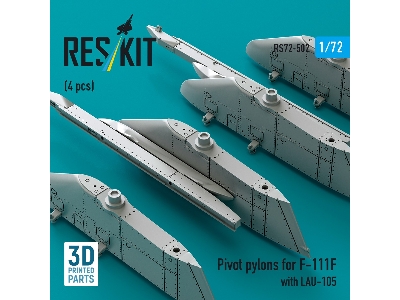 Pivot Pylons For F-111f With Lau-105 (4pcs) (3d Printed) - zdjęcie 2