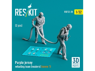 Purple Jersey Refueling Team (Modern) (Scene 1) (2 Pcs) (3d Printed) - zdjęcie 1