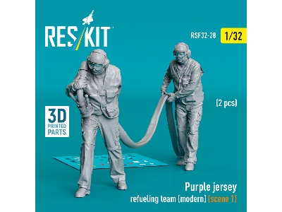Purple Jersey Refueling Team (Modern) (Scene 1) (2 Pcs) (3d Printed) - zdjęcie 2