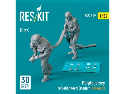 Purple Jersey Refueling Team (Modern) (Scene 2) (2 Pcs) (3d Printed) - zdjęcie 1