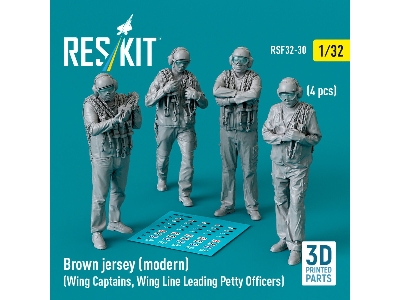 Brown Jersey (Modern) (Wing Captains, Wing Line Leading Petty Officers) (4 Pcs) (3d Printed) - zdjęcie 1