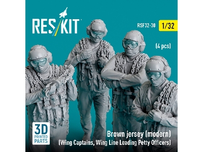 Brown Jersey (Modern) (Wing Captains, Wing Line Leading Petty Officers) (4 Pcs) (3d Printed) - zdjęcie 2