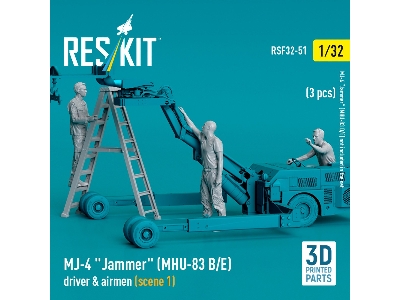 Mj-4 'jammer' (Mhu-83 B/E) Driver & Airmen (Scene 1) (3 Pcs) (3d Printed) - zdjęcie 2
