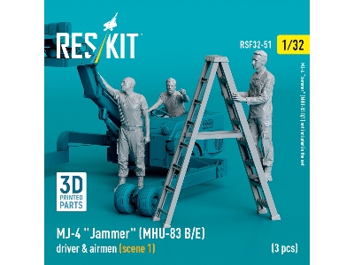 Mj-4 'jammer' (Mhu-83 B/E) Driver & Airmen (Scene 1) (3 Pcs) (3d Printed) - zdjęcie 3