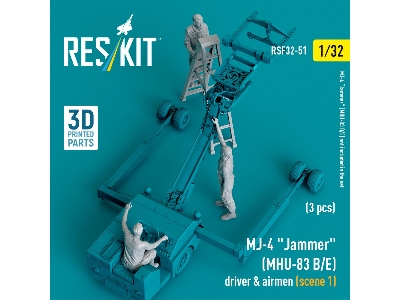 Mj-4 'jammer' (Mhu-83 B/E) Driver & Airmen (Scene 1) (3 Pcs) (3d Printed) - zdjęcie 4