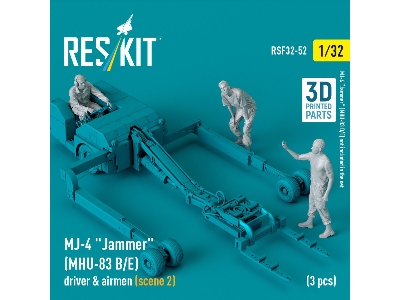 Mj-4 'jammer' (Mhu-83 B/E) Driver & Airmen (Scene 2) (3 Pcs) (3d Printed) - zdjęcie 1