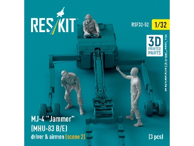 Mj-4 'jammer' (Mhu-83 B/E) Driver & Airmen (Scene 2) (3 Pcs) (3d Printed) - zdjęcie 2