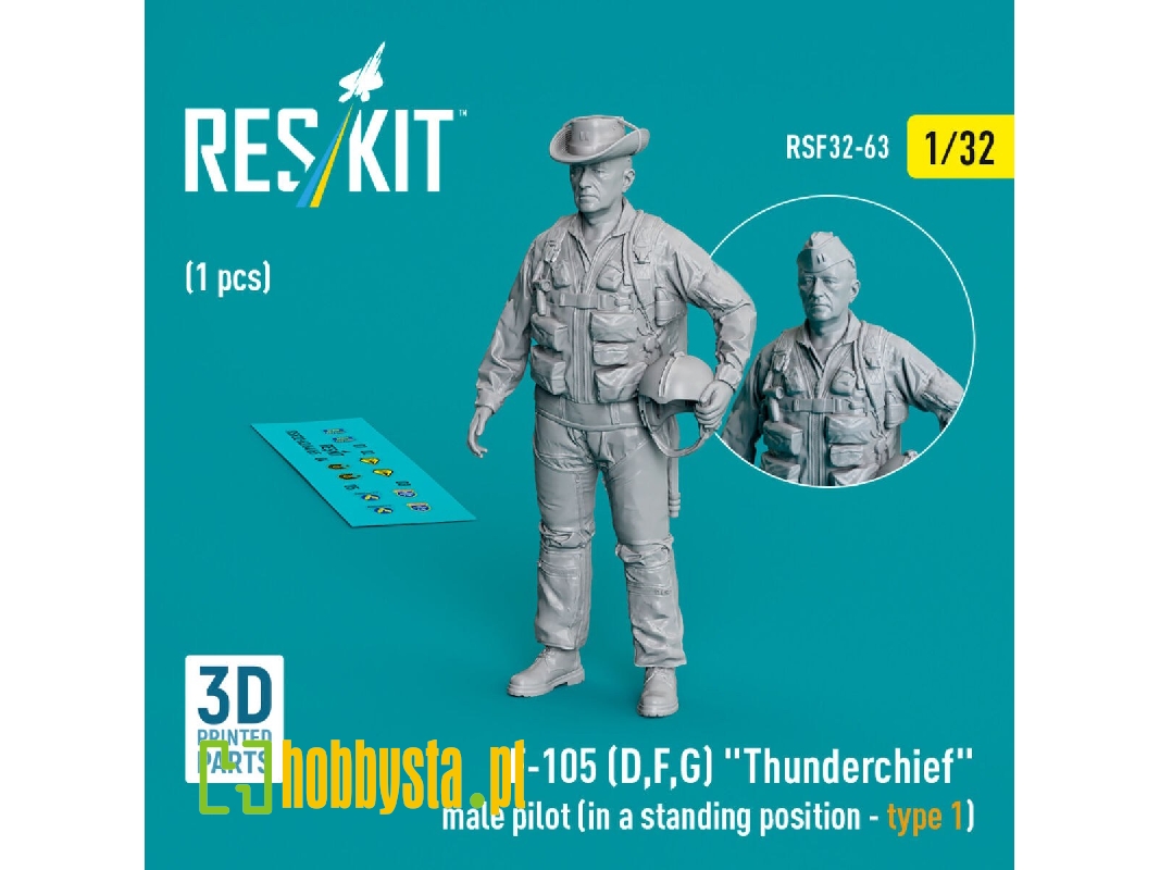 F-105 (D,f,g) 'thunderchief' Male Pilot (In A Standing Position - Type 1) (1 Pc) (3d Printed) - zdjęcie 1 F-105 (D,f,g) 'thunderchief' Male Pilot (In A Standing Position - Type 1) (1 Pc) (3d Printed) - zdjęcie 1