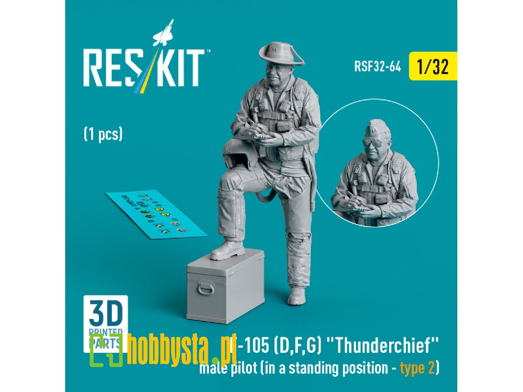 F-105 (D,f,g) 'thunderchief' Male Pilot (In A Standing Position - Type 2) (1 Pc) (3d Printed) - zdjęcie 1 F-105 (D,f,g) 'thunderchief' Male Pilot (In A Standing Position - Type 2) (1 Pc) (3d Printed) - zdjęcie 1