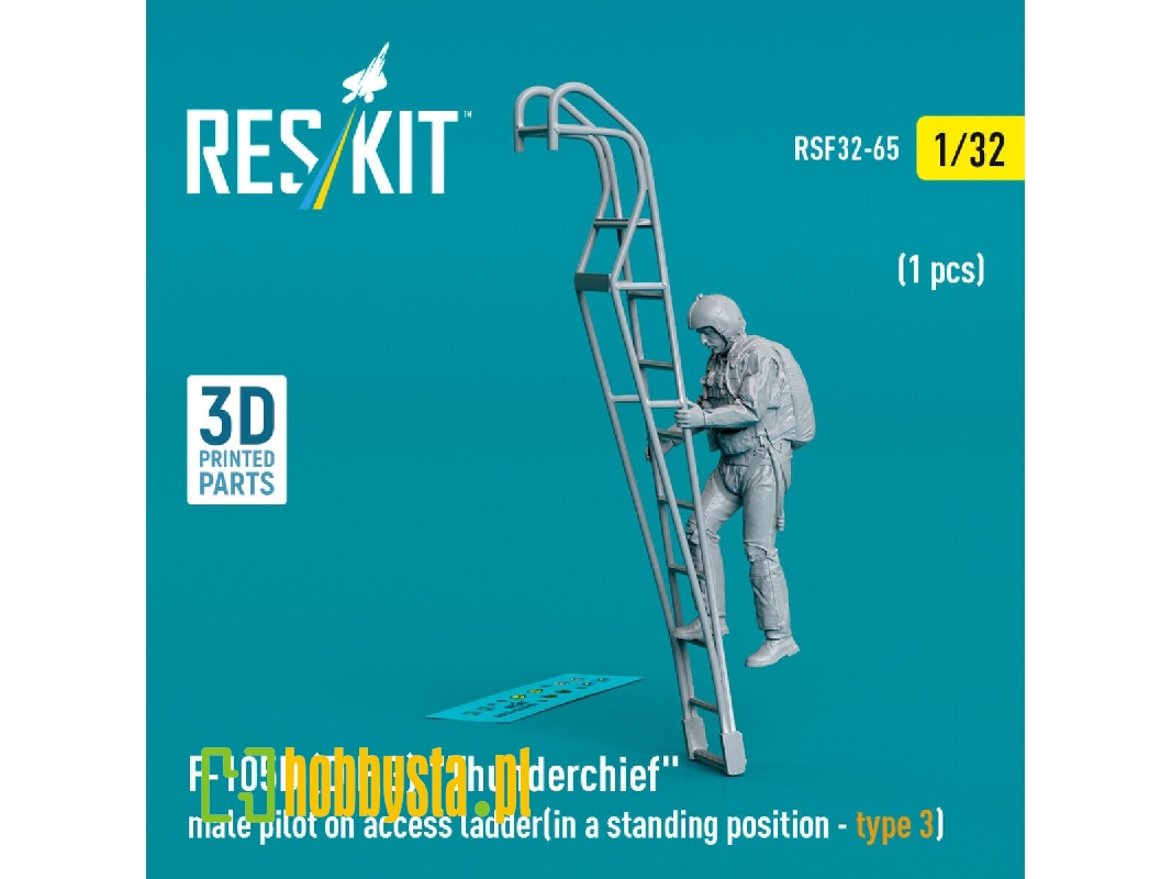 F-105 (D,f,g) 'thunderchief' Male Pilot On Access Ladder (In A Standing Position - Type 3) (1 Pc) (3d Printed) - zdjęcie 1 F-105 (D,f,g) 'thunderchief' Male Pilot On Access Ladder (In A Standing Position - Type 3) (1 Pc) (3d Printed) - zdjęcie 1