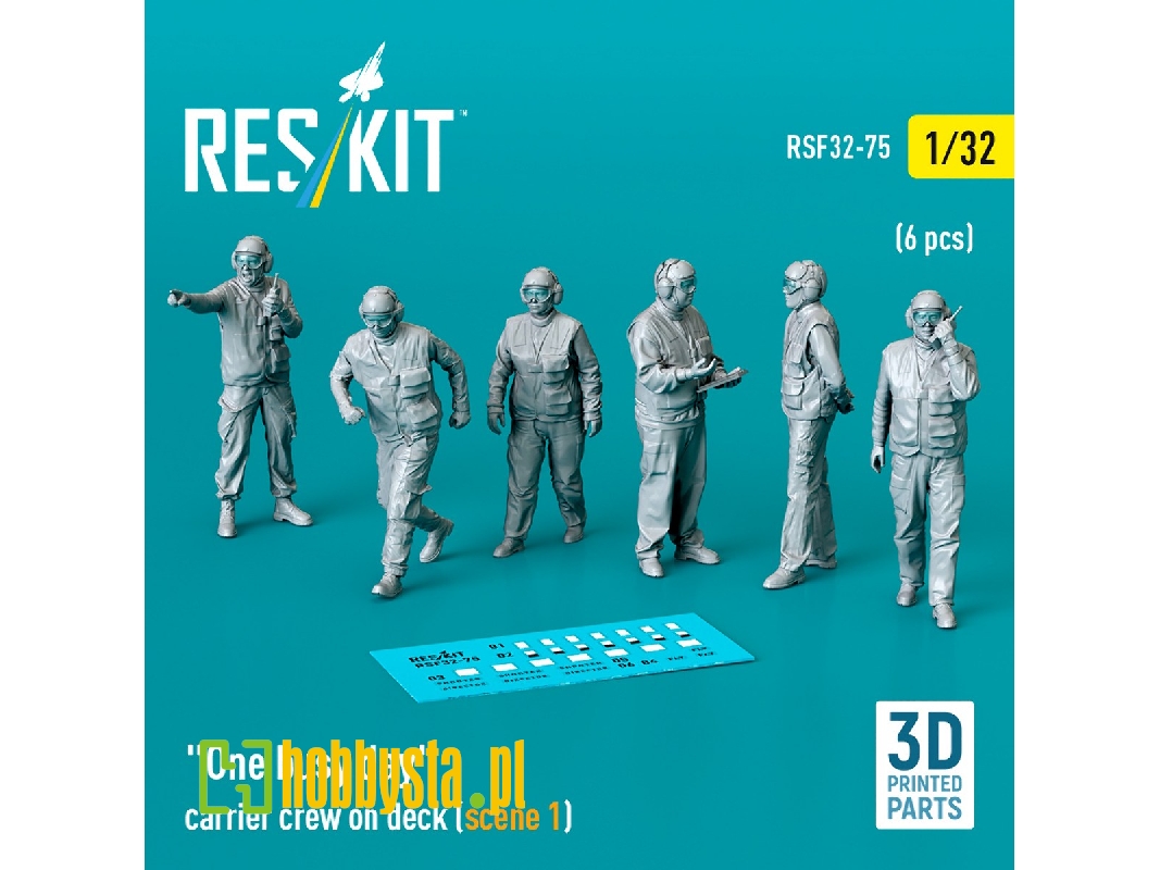 'one Busy Day' Carrier Crew On Deck (Scene 1) (6pcs) (3d Printed) - zdjęcie 1 'one Busy Day' Carrier Crew On Deck (Scene 1) (6pcs) (3d Printed) - zdjęcie 1