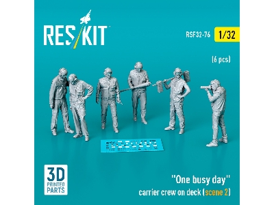 'one Busy Day' Carrier Crew On Deck (Scene 2) (6pcs) (3d Printed) - zdjęcie 1