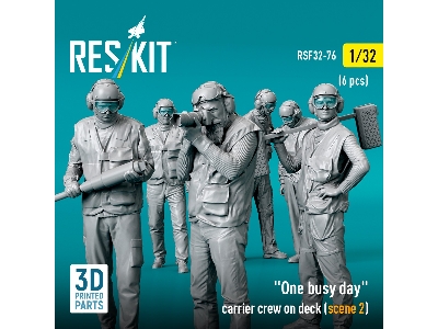 'one Busy Day' Carrier Crew On Deck (Scene 2) (6pcs) (3d Printed) - zdjęcie 2