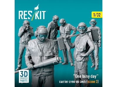 'one Busy Day' Carrier Crew On Deck (Scene 2) (6pcs) (3d Printed) - zdjęcie 3