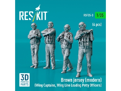 Brown Jersey (Modern) (Wing Captains, Wing Line Leading Petty Officers) (4 Pcs) (3d Printed) - zdjęcie 1
