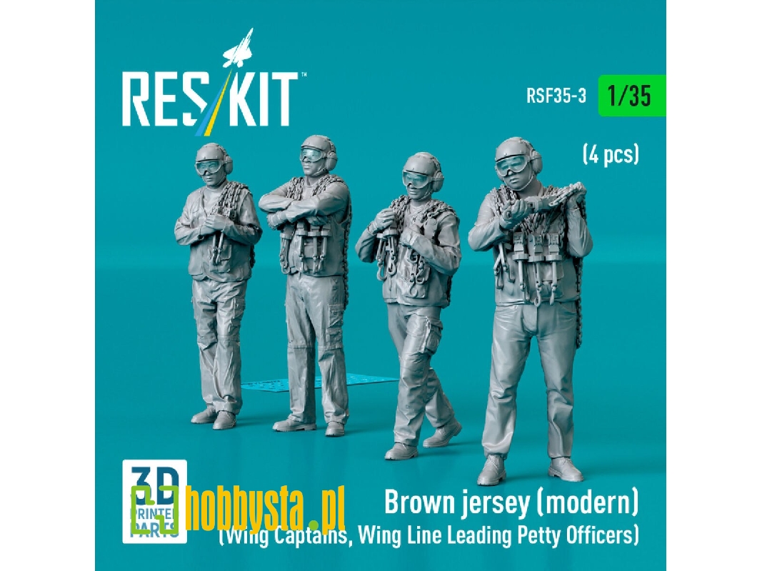 Brown Jersey (Modern) (Wing Captains, Wing Line Leading Petty Officers) (4 Pcs) (3d Printed) - zdjęcie 1