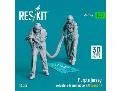 Purple Jersey Refueling Team (Modern) (Scene 1) (2 Pcs) (3d Printed) - zdjęcie 1