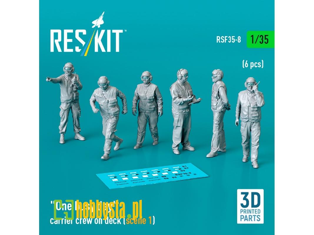 'one Busy Day' Carrier Crew On Deck (Scene 1) (6pcs) (3d Printed) - zdjęcie 1 'one Busy Day' Carrier Crew On Deck (Scene 1) (6pcs) (3d Printed) - zdjęcie 1