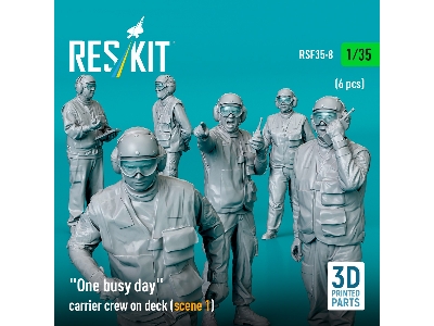 'one Busy Day' Carrier Crew On Deck (Scene 1) (6pcs) (3d Printed) - zdjęcie 2