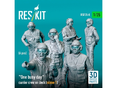 'one Busy Day' Carrier Crew On Deck (Scene 1) (6pcs) (3d Printed) - zdjęcie 3