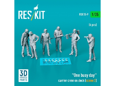'one Busy Day' Carrier Crew On Deck (Scene 2) (6pcs) (3d Printed) - zdjęcie 1