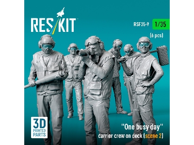 'one Busy Day' Carrier Crew On Deck (Scene 2) (6pcs) (3d Printed) - zdjęcie 2