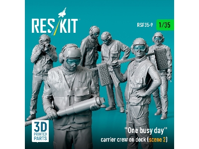 'one Busy Day' Carrier Crew On Deck (Scene 2) (6pcs) (3d Printed) - zdjęcie 3