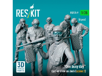 'one Busy Day' Carrier Crew On Deck (Scene 2) (6pcs) (3d Printed) - zdjęcie 4