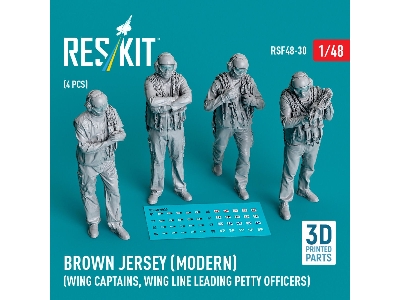 Brown Jersey (Modern) (Wing Captains, Wing Line Leading Petty Officers) (4 Pcs) (3d Printed) - zdjęcie 1