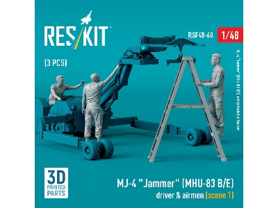 Mj-4 'jammer' (Mhu-83 B/E) Driver & Airmen (Scene 1) (3 Pcs) (3d Printed) - zdjęcie 1