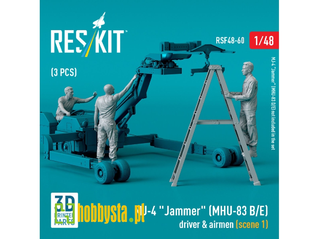 Mj-4 'jammer' (Mhu-83 B/E) Driver & Airmen (Scene 1) (3 Pcs) (3d Printed) - zdjęcie 1 Mj-4 'jammer' (Mhu-83 B/E) Driver & Airmen (Scene 1) (3 Pcs) (3d Printed) - zdjęcie 1