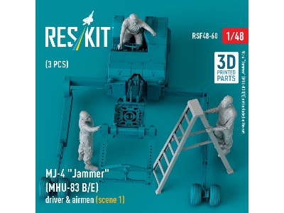 Mj-4 'jammer' (Mhu-83 B/E) Driver & Airmen (Scene 1) (3 Pcs) (3d Printed) - zdjęcie 2