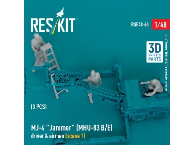 Mj-4 'jammer' (Mhu-83 B/E) Driver & Airmen (Scene 1) (3 Pcs) (3d Printed) - zdjęcie 5
