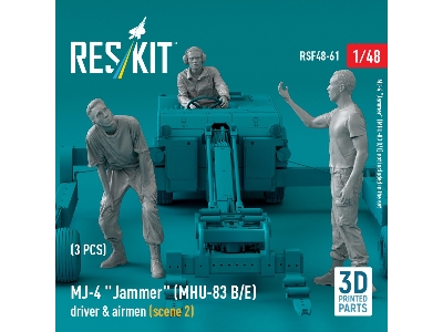Mj-4 'jammer' (Mhu-83 B/E) Driver & Airmen (Scene 2) (3 Pcs) (3d Printed) - zdjęcie 3