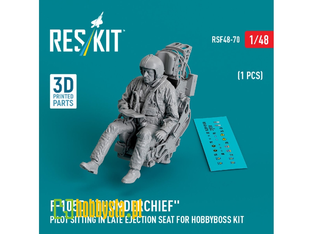 F-105d 'thunderchief' Pilot Sitting In Late Ejection Seat For Hobbyboss Kit (1 Pc) (3d Printed) - zdjęcie 1