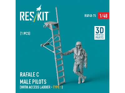 Rafale C Male Pilot (With Access Ladder - Type 1) (1 Pc) (3d Printed) - zdjęcie 1
