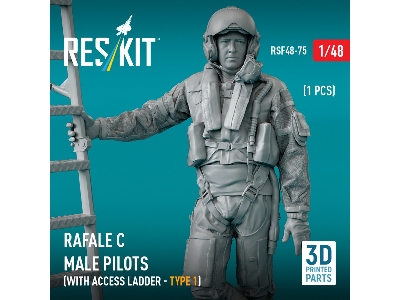 Rafale C Male Pilot (With Access Ladder - Type 1) (1 Pc) (3d Printed) - zdjęcie 2