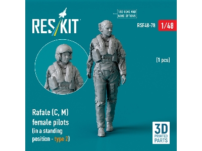 Rafale (C, M) Female Pilot (With Access Ladder - Type 2) (1pc) (3d Printed) - zdjęcie 1