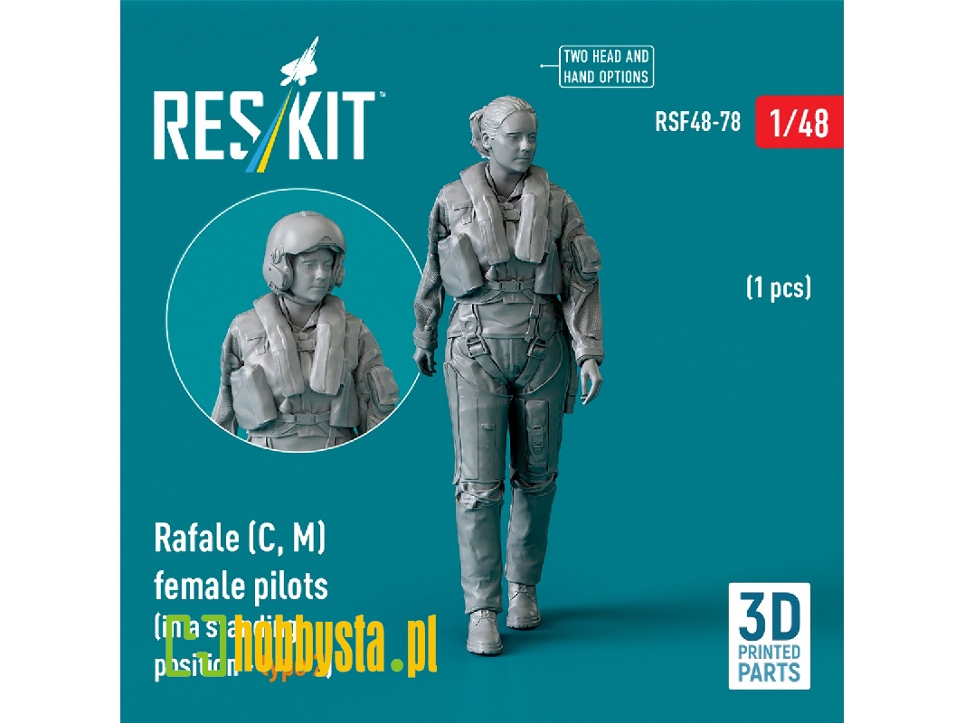 Rafale (C, M) Female Pilot (With Access Ladder - Type 2) (1pc) (3d Printed) - zdjęcie 1 Rafale (C, M) Female Pilot (With Access Ladder - Type 2) (1pc) (3d Printed) - zdjęcie 1