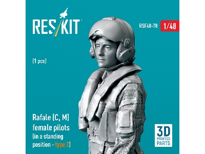 Rafale (C, M) Female Pilot (With Access Ladder - Type 2) (1pc) (3d Printed) - zdjęcie 2