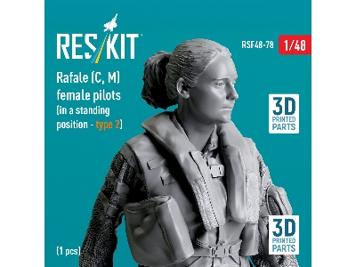 Rafale (C, M) Female Pilot (With Access Ladder - Type 2) (1pc) (3d Printed) - zdjęcie 3