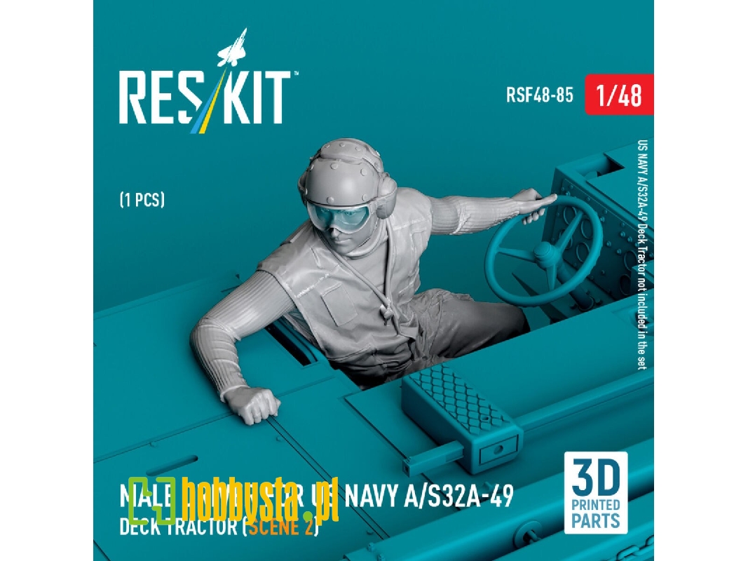 Male Driver For Us Navy A/S32a-49 Deck Tractor (Scene 2) (1 Pc) (3d Printed) - zdjęcie 1