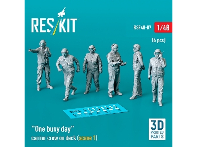 'one Busy Day' Carrier Crew On Deck (Scene 1) (6pcs) (3d Printed) - zdjęcie 2