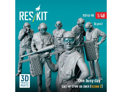 'one Busy Day' Carrier Crew On Deck (Scene 2) (6pcs) (3d Printed) - zdjęcie 4